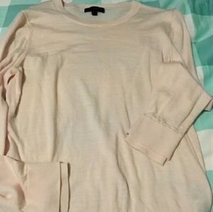 Banana republic 100%merino wool light pink sweater